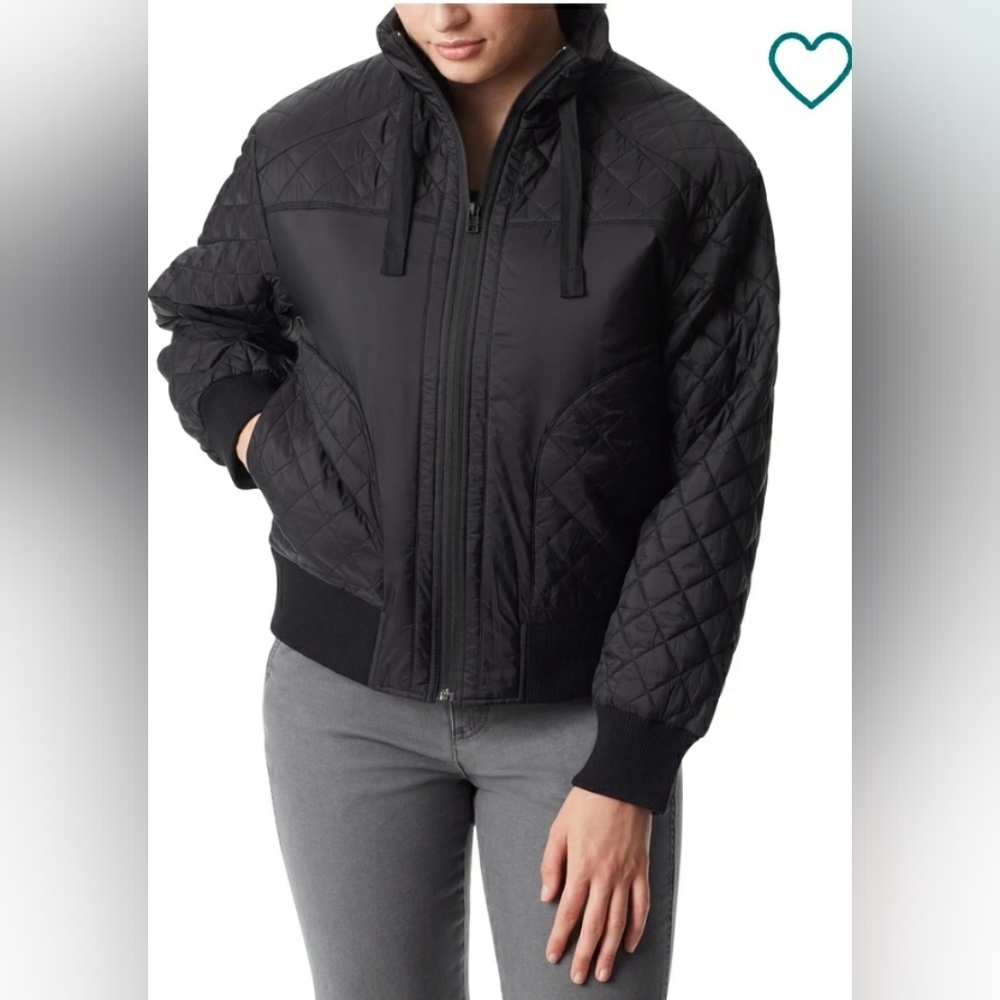 Nwt Bass Outdoor Women's Quilted-Trim Zip Bomber Jacket